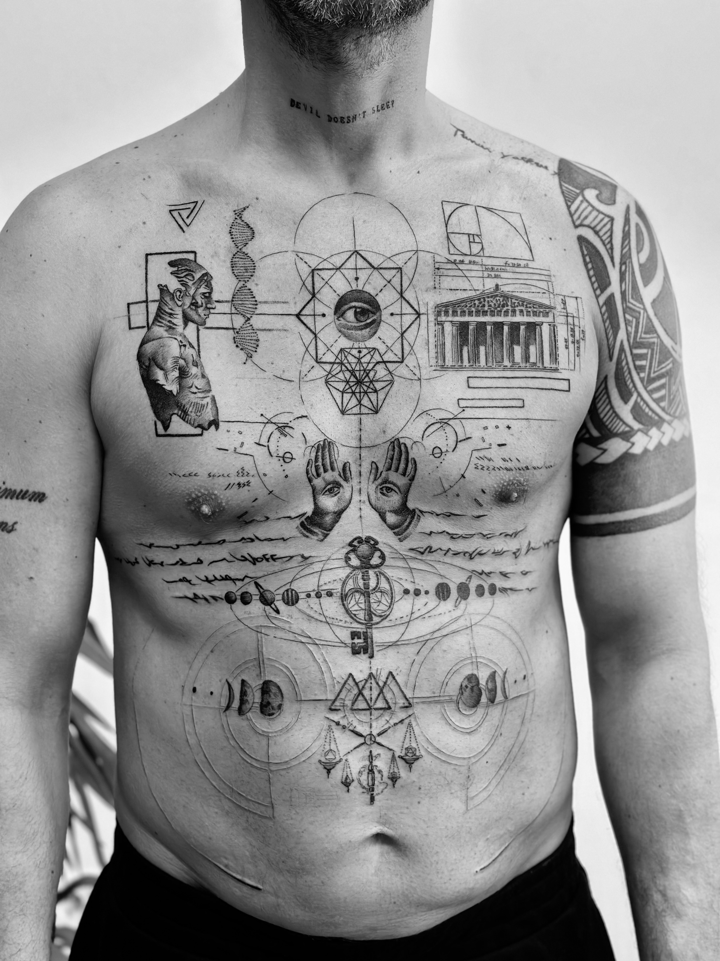 Geometric Chest Collage